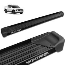 Estribo Lateral Chevrolet Montana 2023 2024 Alumínio Preto A3