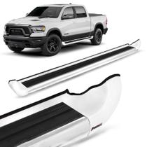 Estribo Lateral Dodge Ram 1500 2021 2022 Personalizado Branco Bright Estribo Lateral Dodge Ram 1500 2021 2022 Personalizado Branco Bright