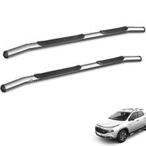 Estribo Lateral Fiat Toro 2016 a 2021 Tubolar Cromado keko