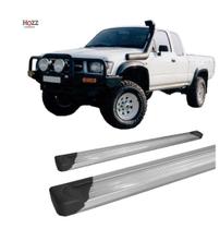 Estribo Lateral Hilux 1998 A 2004 Aluminio Prata