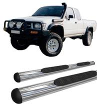 Estribo Lateral Hilux 1998 A 2004 Oval Oblongo Cromado
