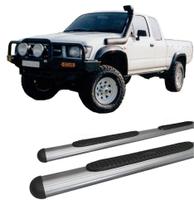 Estribo Lateral Hilux 1998 A 2004 Oval Oblongo Grafite