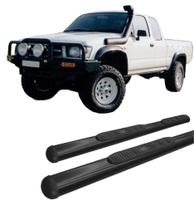 Estribo Lateral Hilux 1998 A 2004 Oval Oblongo Preto