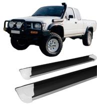 Estribo Lateral Hilux 1998 A 2004 Personalizado Branco