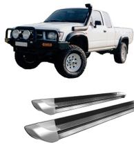 Estribo Lateral Hilux 1998 A 2004 Personalizado Prata