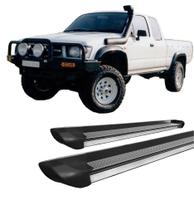 Estribo lateral Hilux 1998 A 2004 Personalizado Preto
