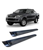 Estribo Lateral Hilux 2005 a 2015 Chapa Alumínio Preto C D