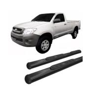 Estribo Lateral Hilux 2005 a 2015 Oval Oblongo Preto C S Estribo Lateral Hilux 2005 a 2015 Oval Oblongo Preto C S