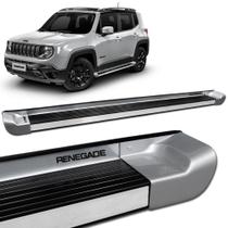 Estribo Lateral Jeep Renegade 2016 a 2022 Prata Melfi P2 - Gtnox