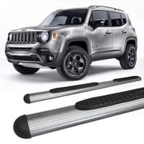 Estribo Lateral Jeep Renegade Oblongo Oval Grafite