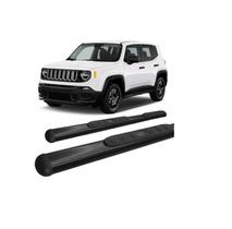 Estribo Lateral Jeep Renegade Oblongo Oval Preto Estribo Lateral Jeep Renegade Oblongo Oval Preto