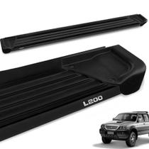 Estribo Lateral L200 Sport Outdoor 2005 a 2012 Aluminio Preto A1 Estribo Lateral L200 Sport Outdoor 2005 a 2012 Aluminio Preto A1