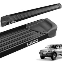 Estribo Lateral L200 Sport Outdoor 2005 a 2012 Aluminio Preto A3 Estribo Lateral L200 Sport Outdoor 2005 a 2012 Aluminio Preto A3