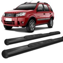 Estribo Lateral Oval Ecosport 2004 A 2012 Oblongo Preto