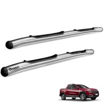 Estribo Lateral Oval Fiat Toro 2016 a 2026 Aço Carbono Cromado