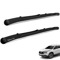 Estribo Lateral Oval Fiat Toro 2016 a 2026 Aço Carbono Preto