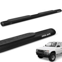 Estribo Lateral Oval Hilux 1998 a 2004 Aço Carbono Preto