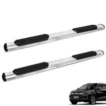 Estribo Lateral Oval Tracker 2020 2021 Aço Carbono Cromado