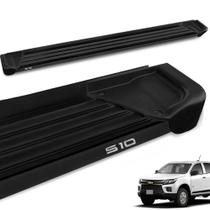 Estribo Lateral S10 CD 2012 a 2021 Aluminio Preto A1 Estribo Lateral S10 CD 2012 a 2021 Aluminio Preto A1