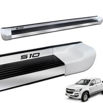 Estribo Lateral S10 CD 2012 a 2021 Branco Summit Personalizado