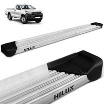 Estribo Lateral Toyota Hilux Cabine Simples 2016 a 2024 Aluminio Natural A3