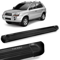 Estribo Lateral Tucson 2005 a 2016 Alumínio Preto Estribo Lateral Tucson 2005 a 2016 Alumínio Preto