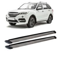 Estribo Lifan X60 2017 a 2020 Grafite Aluminio Slim