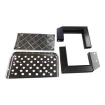 Estribo Mercedes Benz 1113 1313 Chapa Com Suporte Cromado Venda Unitario 9172.