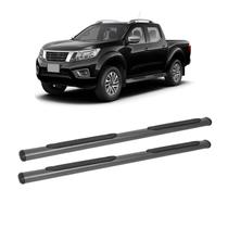 Estribo NP300 2019 2020 2021 Cabine Dupla Grafite Oblongo