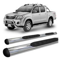 Estribo Oval Oblongo Cromado Hilux 2005 Até 2015