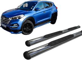 Estribo Oval Oblongo Cromado Para Tucson 2017 A 2020