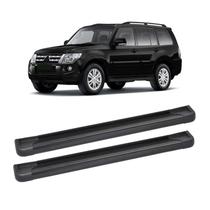 Estribo Pajero Full 4 Portas 2008 2009 2010 Alumínio Preto Estribo Pajero Full 4 Portas 2008 2009 2010 Alumínio Preto
