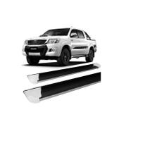 Estribo Personalizado Ponteira Branca Hilux 2005 Até 2015