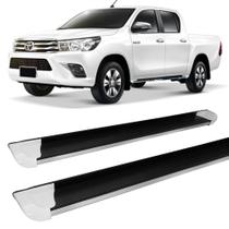Estribo Personalizado Ponteira Branca Hilux 2016 até 2020 Estribo Personalizado Ponteira Branca Hilux 2016 até 2020