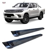 Estribo Plataforma de Alumínio Preto Hilux 2016 a 2020 Estribo Plataforma de Alumínio Preto Hilux 2016 a 2020
