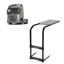 Estribo Plataforma p Volvo FH 2015 2016 2017 2 Degraus Preto - Fabbof