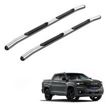 Estribo RAM Rampage 2024 2025 Tubular Cromado Estribo RAM Rampage 2024 2025 Tubular Cromado