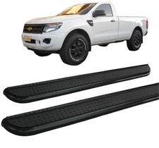 Estribo Ranger 1995 a 2012 Chapa Aço Preto Cabine Simples