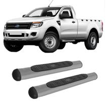 Estribo Ranger 2013 em Diante Cabine Simples Oblongo Oval Grafite