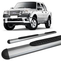 Estribo Ranger Até 2012 Cabine Dupla Oblongo Oval Grafite