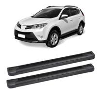 Estribo RAV4 2013 em diante Preto Alumínio