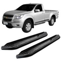 Estribo S-10 Cabine Simples Chapa Preto S10