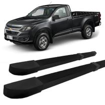 Estribo S10 1995 2012 Quadrado Modelo propria Preto C S