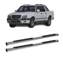 Estribo S10 1996 1997 1998 1999 a 2012 Cabine Dupla Cromado Estribo S10 1996 1997 1998 1999 a 2012 Cabine Dupla Cromado