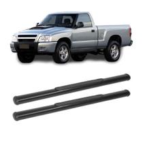 Estribo S10 1996 a 2012 Cabine Simples Preto