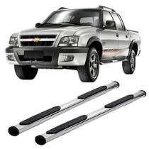 Estribo S10 2000 2001 2002 2003 Cromado Oblongo Cabine Dupla
