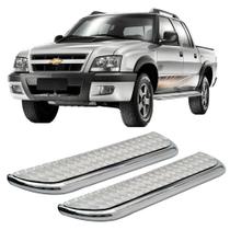 Estribo S10 2005 2006 2007 2008 Cromado Plataforma Cab Dupla Estribo S10 2005 2006 2007 2008 Cromado Plataforma Cab Dupla