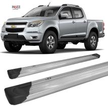 Estribo S10 2012 ate 2020 Chapa Alumínio Prata C D