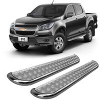 Estribo S10 2012 ate 2020 Chapa de Aço Cromado C D