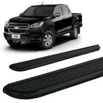Estribo S10 2012 ate 2020 Chapa de Aço Preto Cab. Dupla